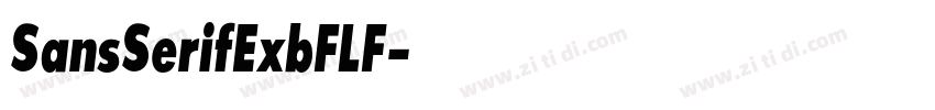 SansSerifExbFLF字体转换