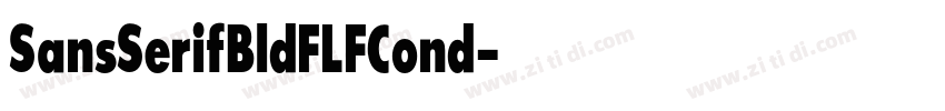 SansSerifBldFLFCond字体转换