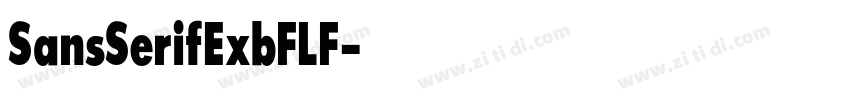 SansSerifExbFLF字体转换