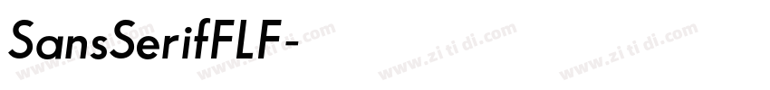 SansSerifFLF字体转换