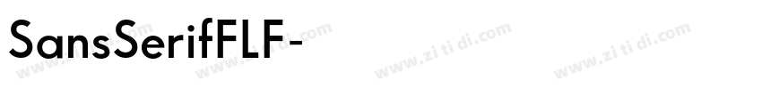 SansSerifFLF字体转换
