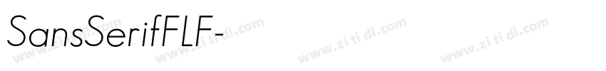 SansSerifFLF字体转换