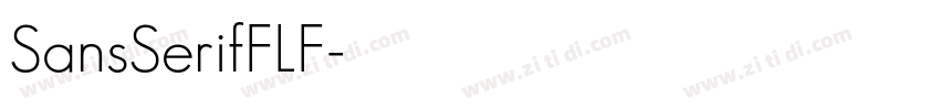 SansSerifFLF字体转换