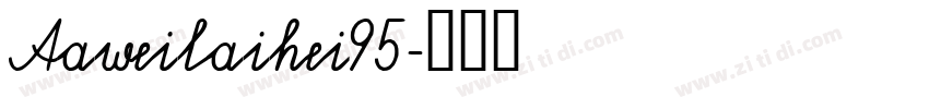 Aaweilaihei95字体转换