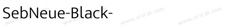 SebNeue-Black字体转换