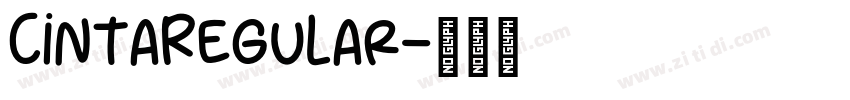 CintaRegular字体转换