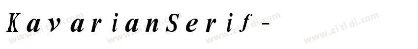 KavarianSerif字体转换