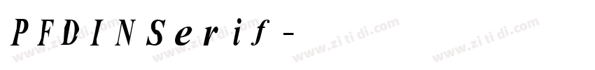 PFDINSerif字体转换