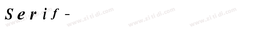 Serif字体转换
