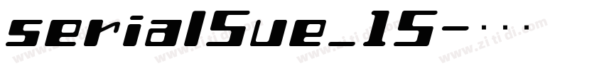serialSue_15字体转换