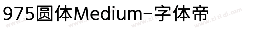 975圆体Medium字体转换