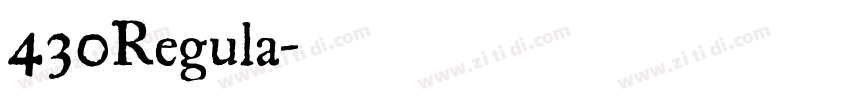 430Regula字体转换