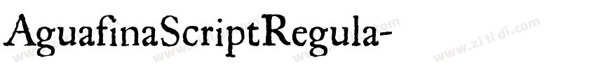 AguafinaScriptRegula字体转换