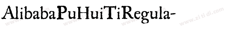 AlibabaPuHuiTiRegula字体转换