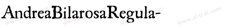AndreaBilarosaRegula字体转换