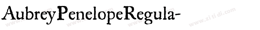 AubreyPenelopeRegula字体转换