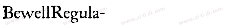 BewellRegula字体转换
