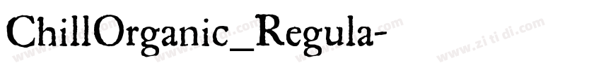 ChillOrganic_Regula字体转换