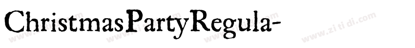 ChristmasPartyRegula字体转换
