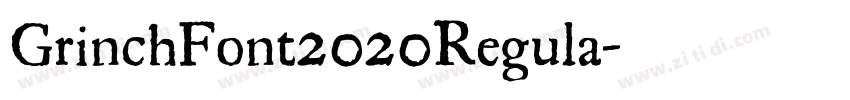 GrinchFont2020Regula字体转换