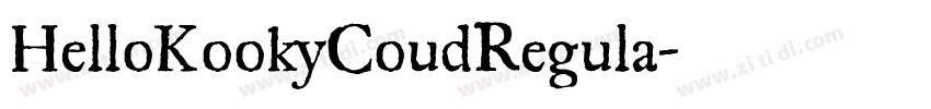 HelloKookyCoudRegula字体转换
