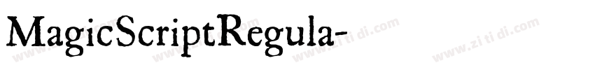 MagicScriptRegula字体转换