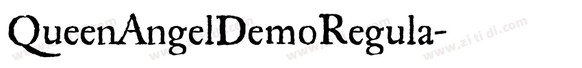 QueenAngelDemoRegula字体转换