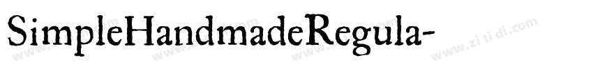 SimpleHandmadeRegula字体转换