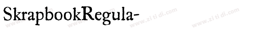 SkrapbookRegula字体转换