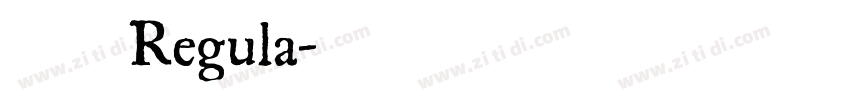 思源Regula字体转换