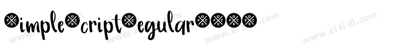 SimpleScriptRegular字体转换