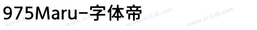975Maru字体转换