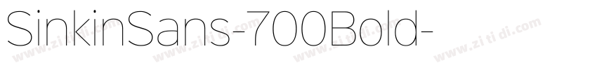 SinkinSans-700Bold字体转换