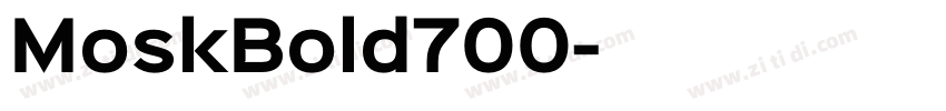 MoskBold700字体转换