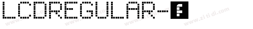 LCDRegular字体转换