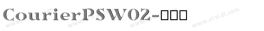 CourierPSW02字体转换