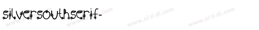 SilverSouthSerif字体转换