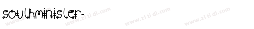 Southminister字体转换