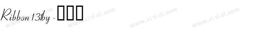 Ribbon131by字体转换