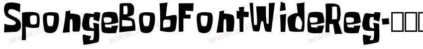 SpongeBobFontWideReg字体转换