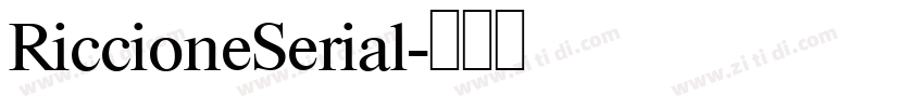 RiccioneSerial字体转换