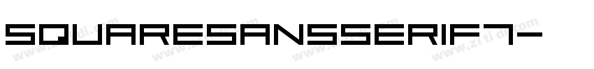 SquareSansSerif7字体转换