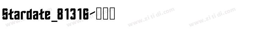 Stardate_81316字体转换