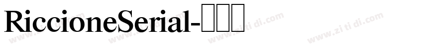 RiccioneSerial字体转换