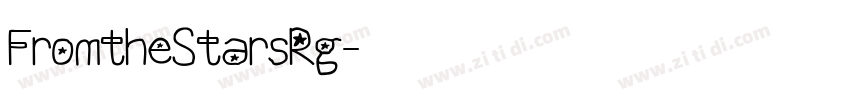 FromtheStarsRg字体转换