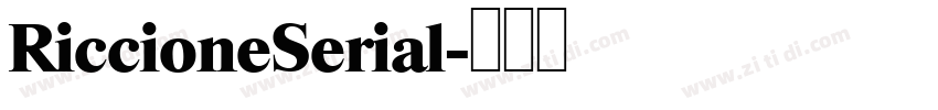 RiccioneSerial字体转换