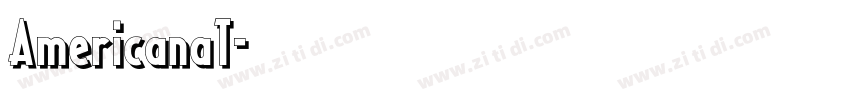 AmericanaT字体转换