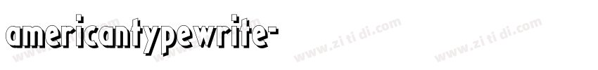 americantypewrite字体转换