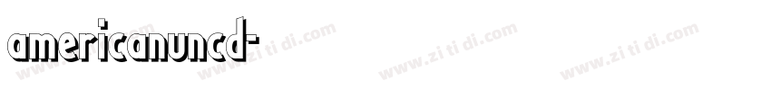 americanuncd字体转换
