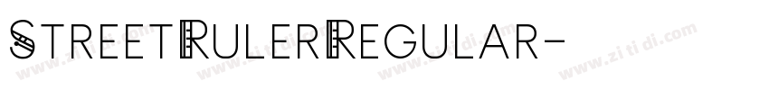 StreetRulerRegular字体转换